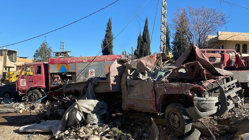 Unlike many first-respondeer facilities previously targeted by Israel during the war against Hezbollah, the centre in Douris on the edge of Baalbek city was state-run and without political affiliation.