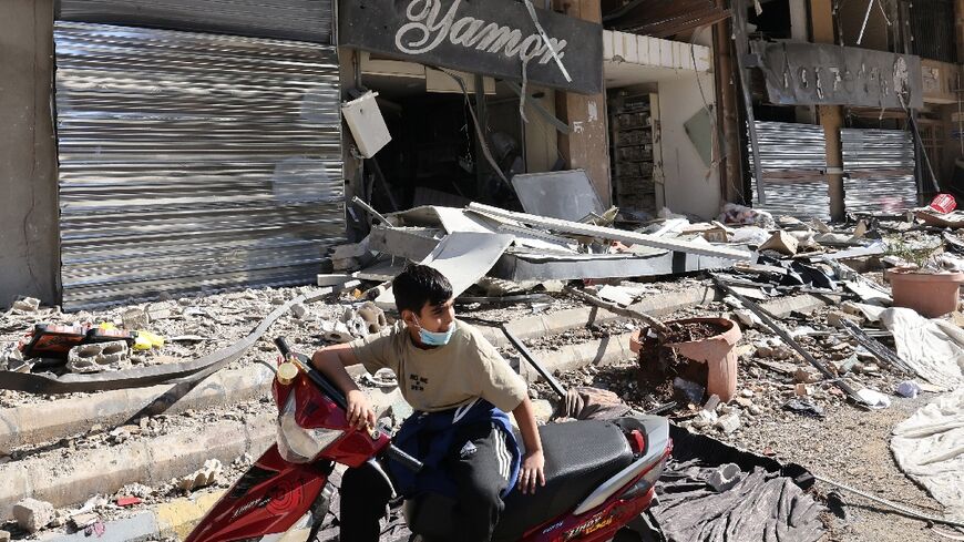 Many shops in Beirut's southern suburbs have been damanged or destroyed by Israeli bombardment