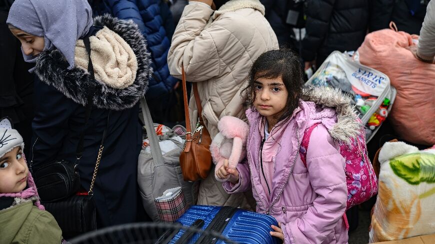 Rayan Assani, eight, left Istanbul with her family, bound for Aleppo