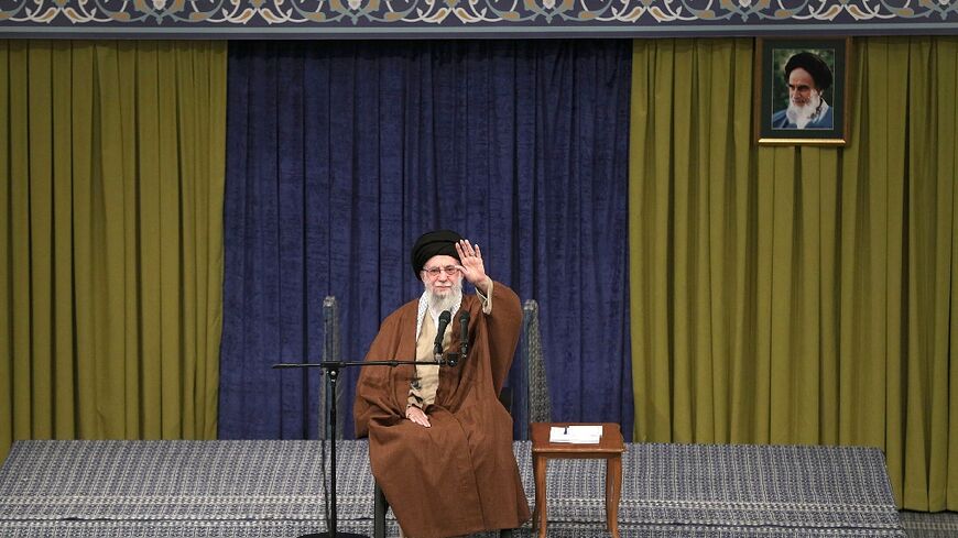 Iran's supreme leader Ayatollah Ali Khamenei denied that militant groups around the region were its proxies