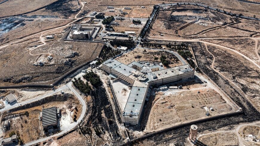 The notorious prison of Saydnaya, north of Damascus