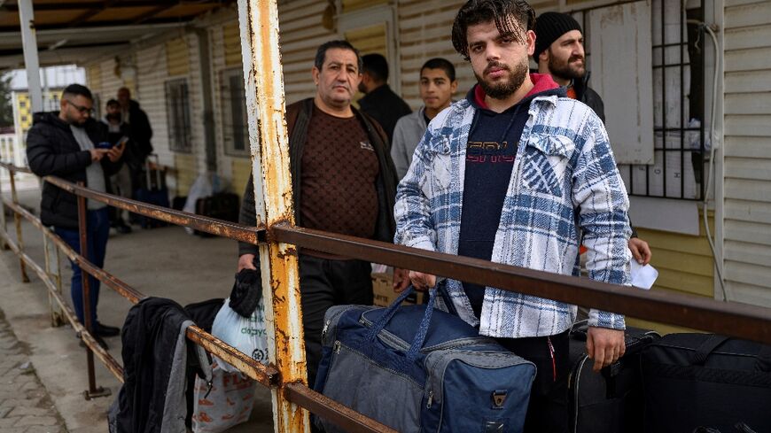 Ibrahim Abdullah, 21, was just a young teenager when he fled the bombardment of Aleppo with his family, sneaking into Turkey with his blue sports back in search of safety 