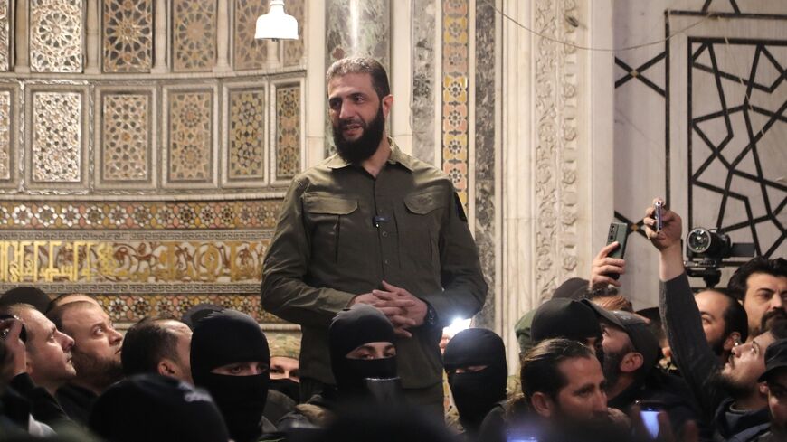 Islamist rebel leader Mohammed al-Jolani told a crowd at Damascus's Umayyad Mosque that the rebels' victory is 'historic for the region'