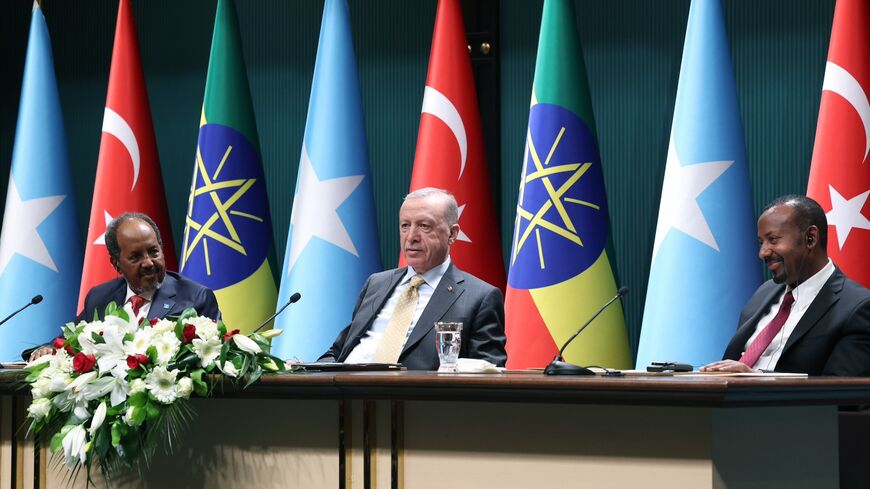 Turkish President Recep Tayyip Erdogan hosted Somali President Hassan Sheikh Mohamud and Ethiopian Prime Minister Abiy Ahmed in Ankara, on Dec. 11.