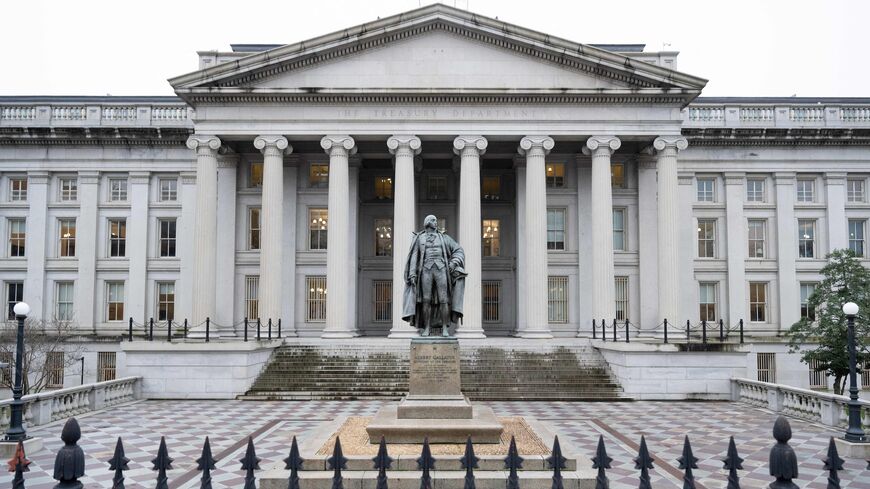 The US Treasury Department building is seen in Washington, on Jan. 19, 2023.