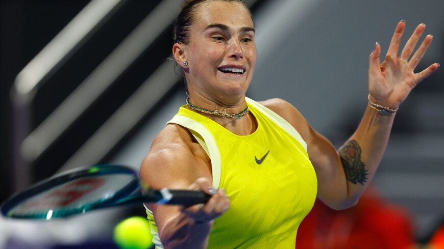 Aryna Sabalenka has struggled in the Gulf after reaching the final of last month's Australian Open