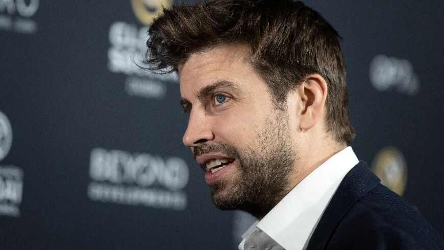 Gerard Pique arrives for the Globe Soccer Awards ceremony in Dubai on December 27, 2024