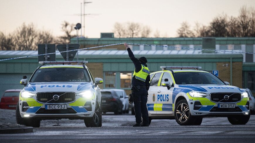 The adult education centre in Orebro has been cordoned off since Tuesday's shootings