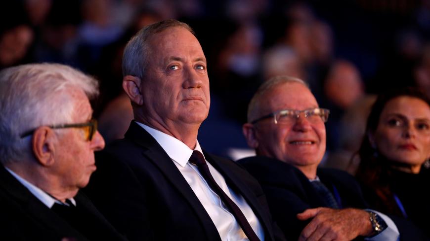 Leader of Israeli Blue and White party Benny Gantz is seen during the Institute for National Security Studies (INSS) conference in Tel Aviv, Israel January 29, 2020. REUTERS/Corinna Kern - RC2UPE96ATUR
