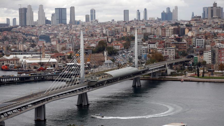 Halic metro bridge which connects metro lines over the Golden Horn is seen in Istanbul, Turkey November 14, 2018. REUTERS/Murad SezerÊ - RC19B4D71600