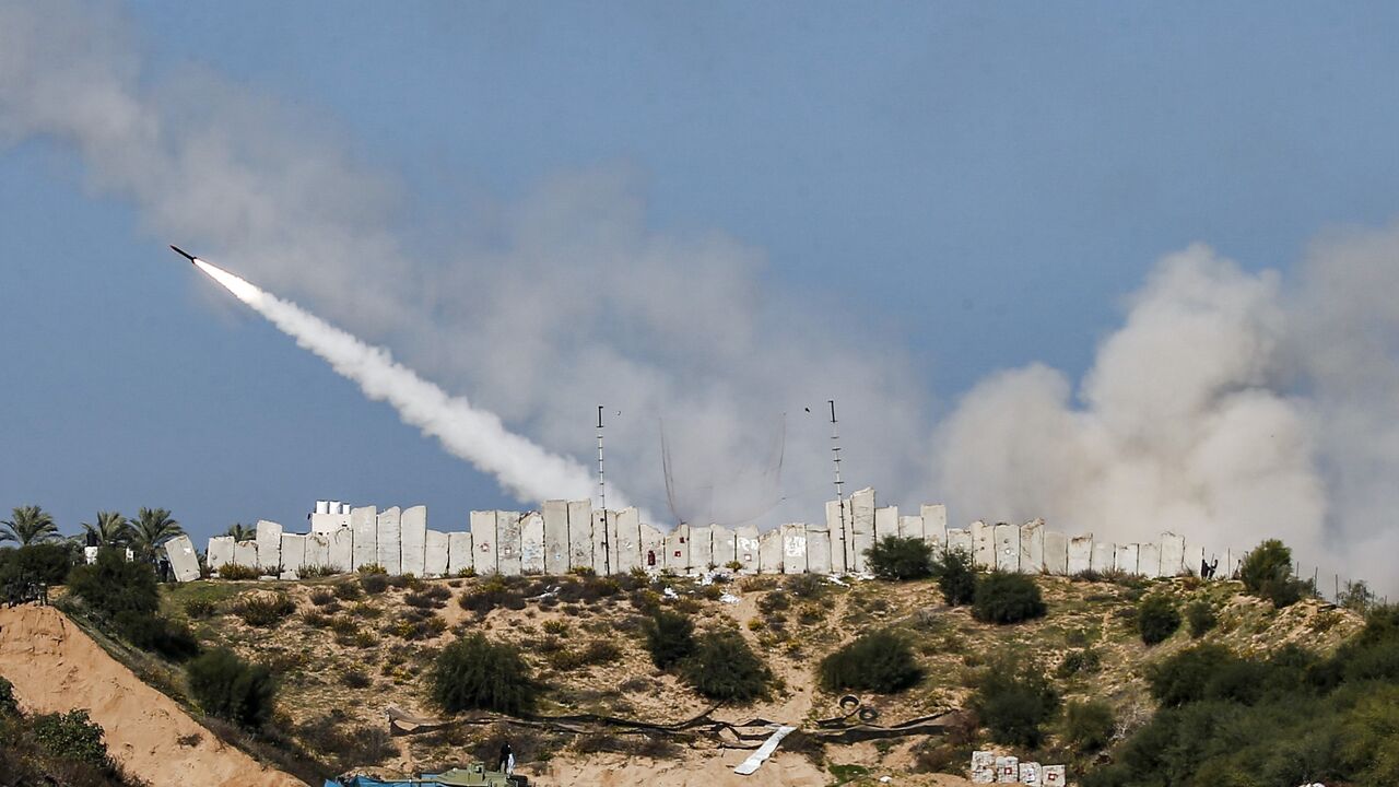 Hamas rocket practice 