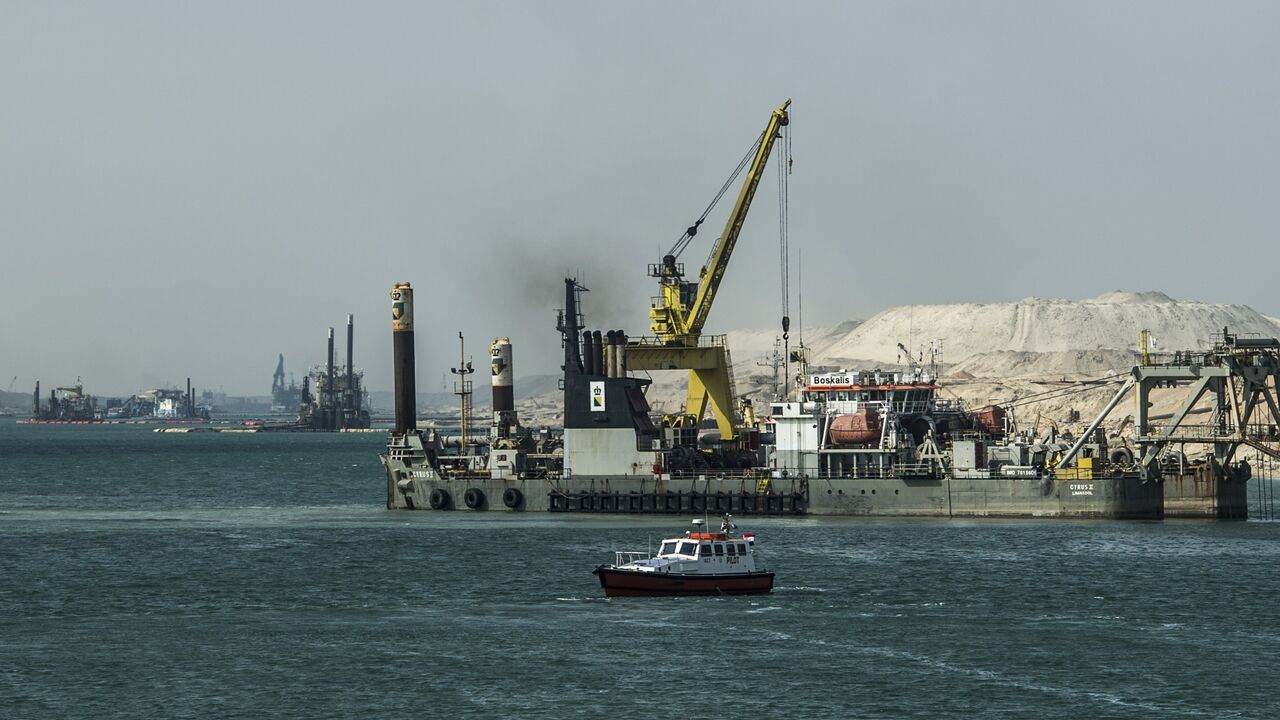 Suez Canal dredger