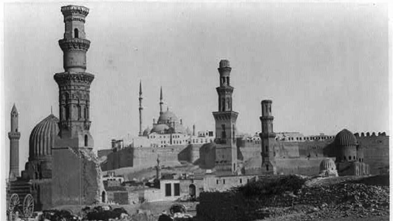 An image of the Cairo citadel, 1858-1890. 