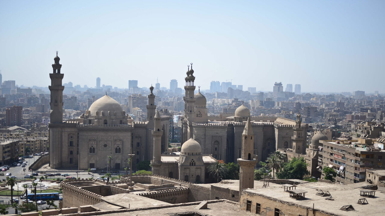 A picture taken from the Salaheddine Citadel shows Al-Rifai Mosque and the Mosque of Sultan Hassan, Cairo, Egypt, June 17, 2015.