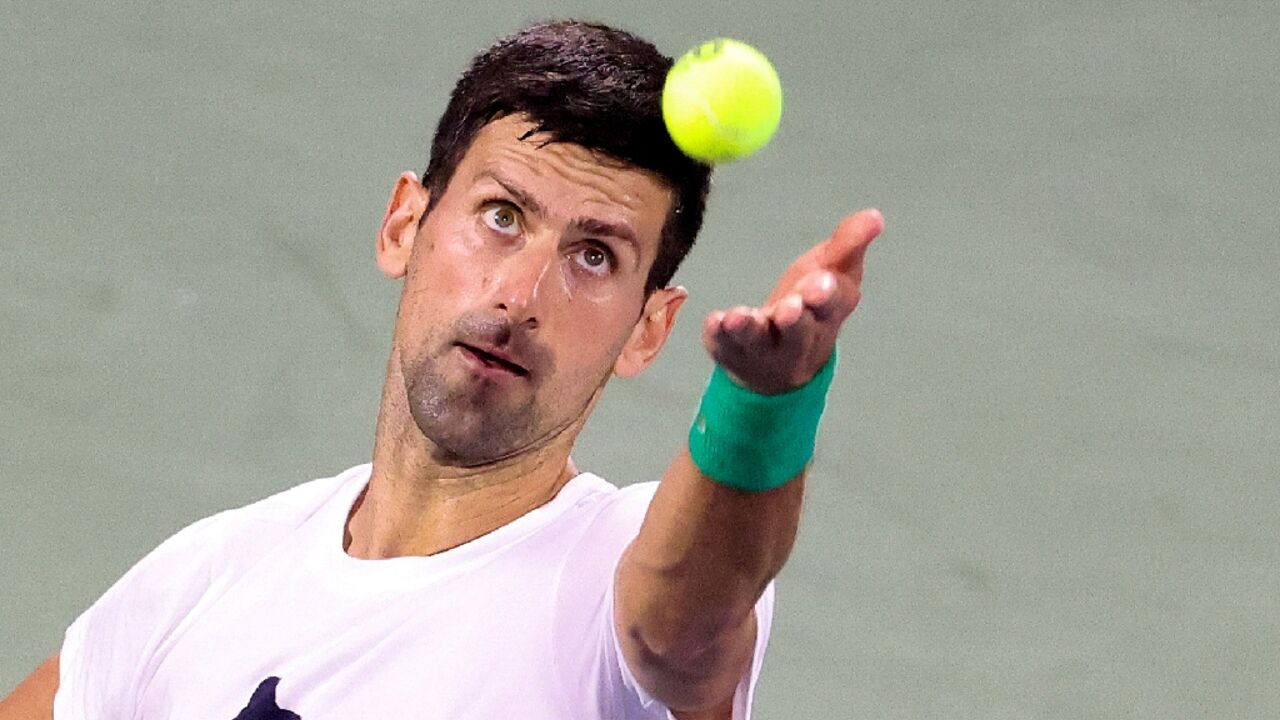 Back on court: Novak Djokovic training in Dubai 