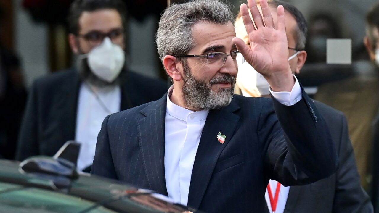 Iran's chief nuclear negotiator Ali Bagheri, seen here in this December 3, 2021 photograph, is to return to Austria on Sunday