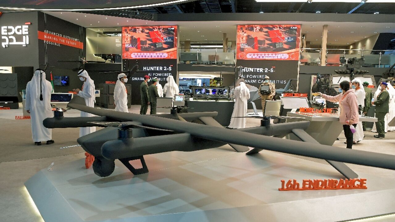EDGE drones were on display at the UMEX exhibition in Abu Dhabi