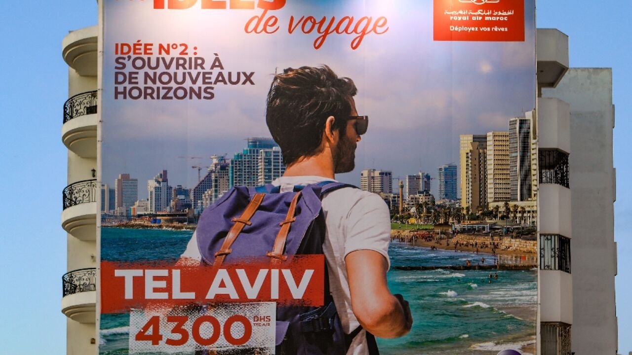 Morocco's national carrier Royal Air Maroc advertises its new Casablanca-Tel Aviv route 