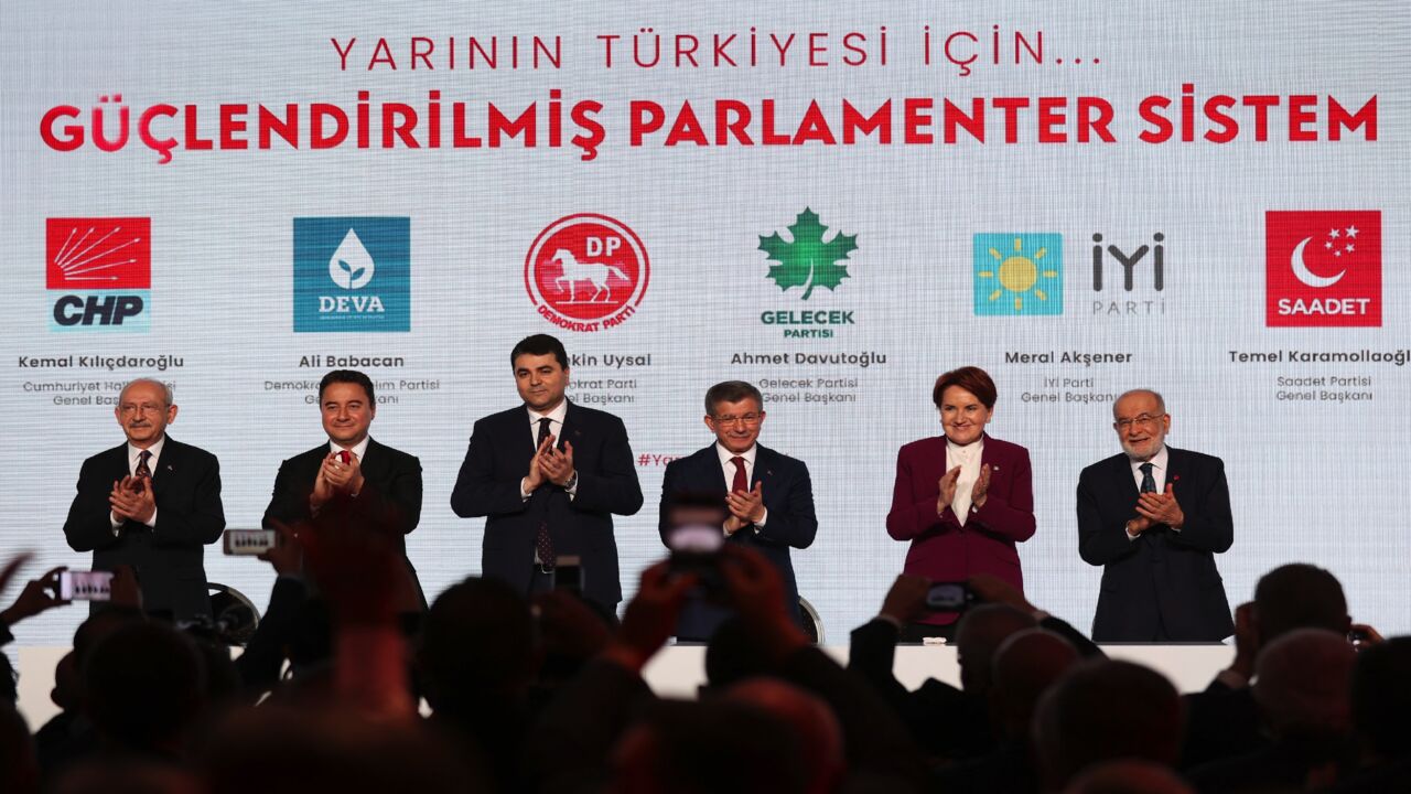 Presentation of "Strengthened Parliamentary System" signing ceremony in Ankara on Feb. 28, 2022.