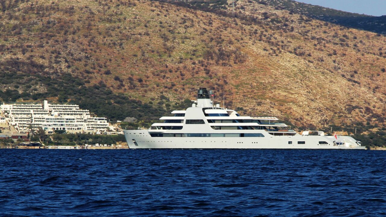 Bermuda-flagged luxury yacht "My Solaris" belonging to Russian oligarch Roman Abramovich.