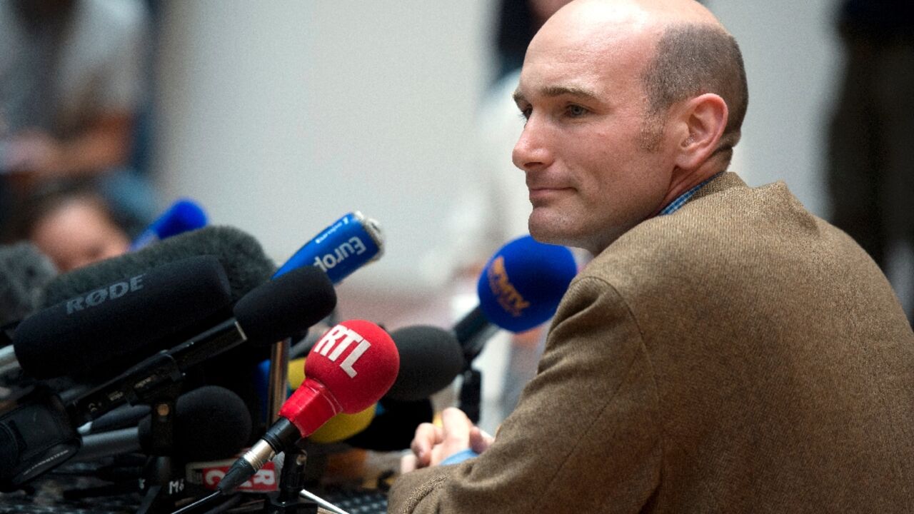French journalist Nicolas Henin during a September 2014 news conference in Paris