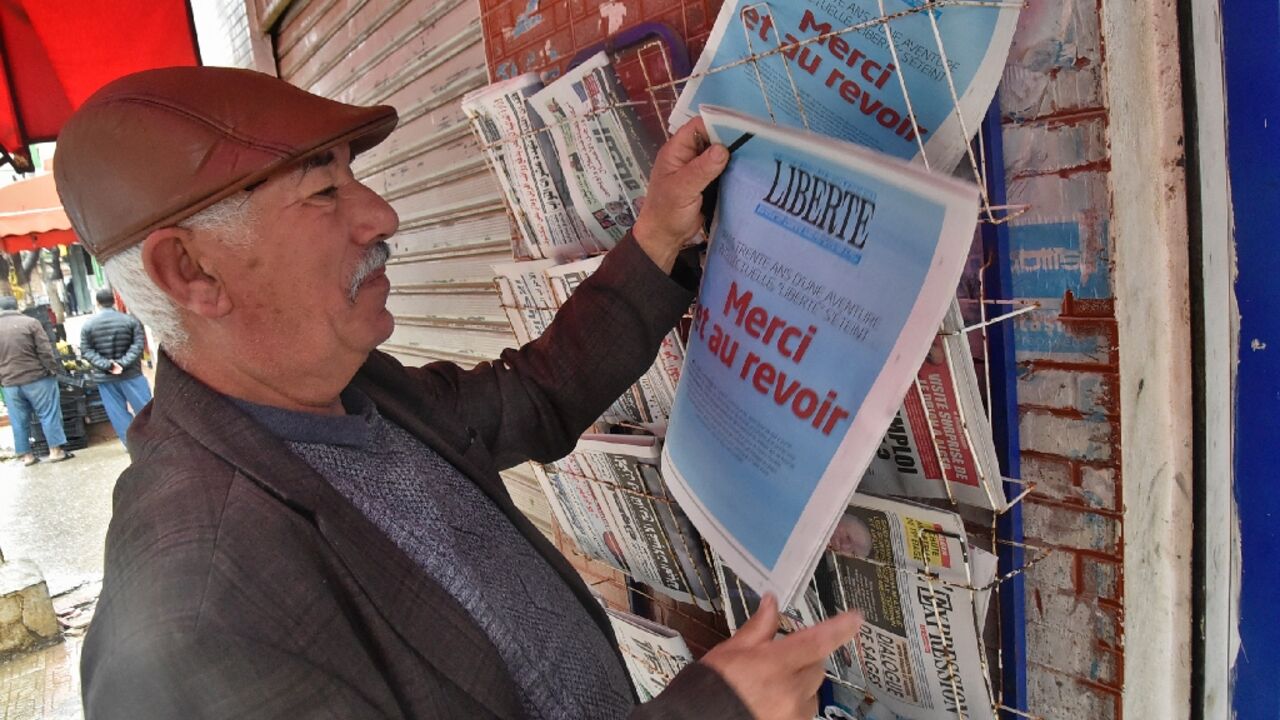 Algeria's French-language newspaper Liberte ran its final edition on April 14