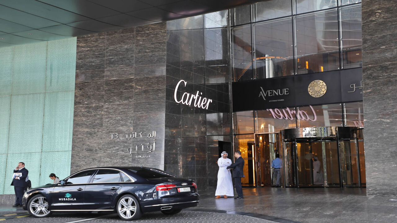 A view of a French jeweller Cartier shop at Jumeirah mall, Abu Dhabi, United Arab Emirates, Nov. 8, 2017. 