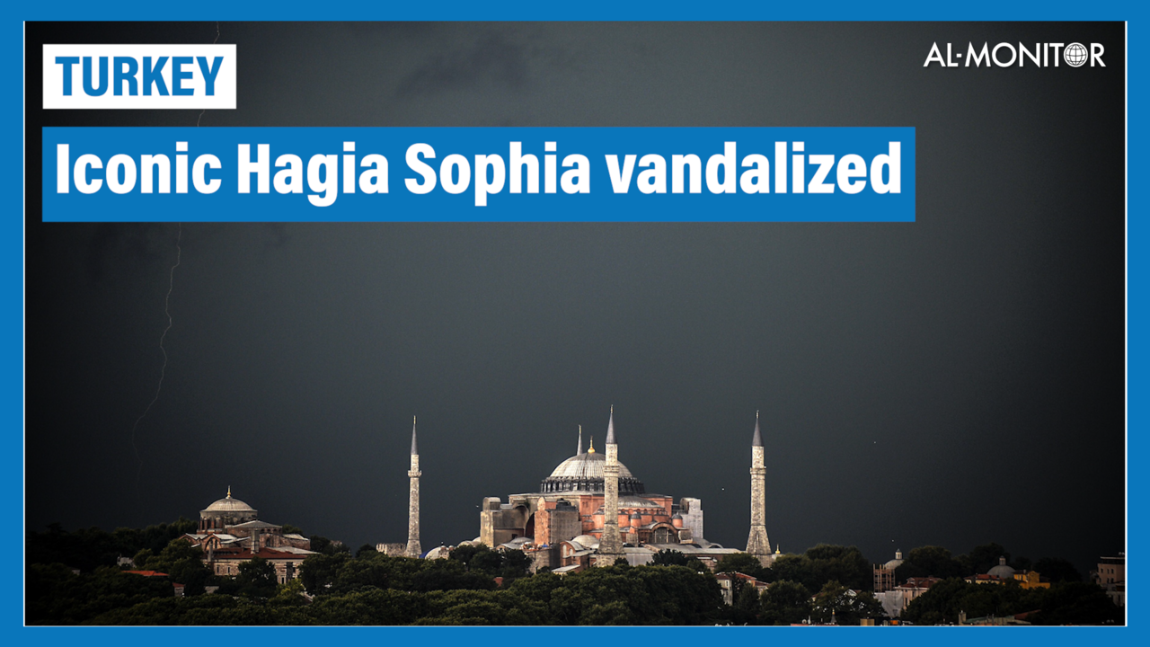 Hagia Sophia vandalized