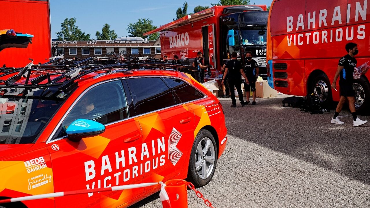 Danish police raided the Bahrain-Victorious team Thursday