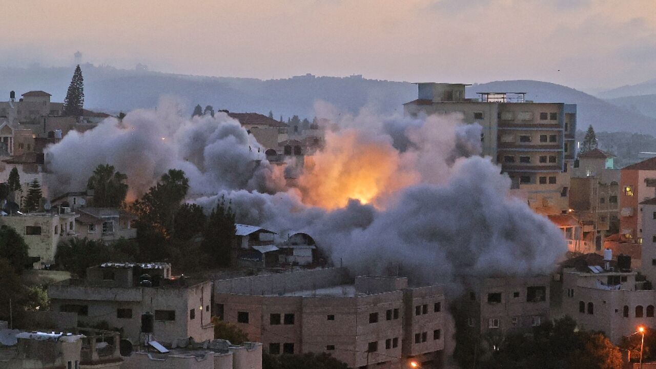 The Israeli army blows up the West Bank home of Diaa Armashah, a Palestinian accused of a March attack that killed five people in the Tel Aviv suburb of Bnei Brak