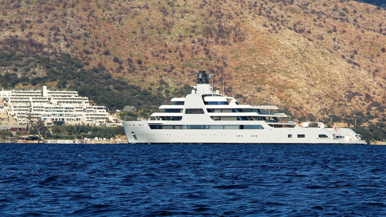 Bermuda-flagged luxury yacht "My Solaris" belonging to Russian oligarch Roman Abramovich.
