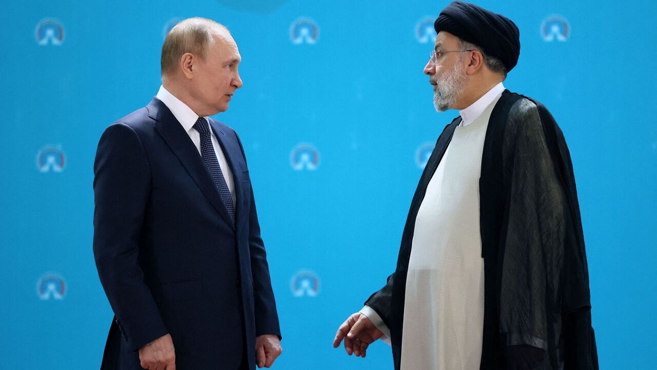 Iranian President Ebrahim Raisi and Russian President Vladimir Putin.