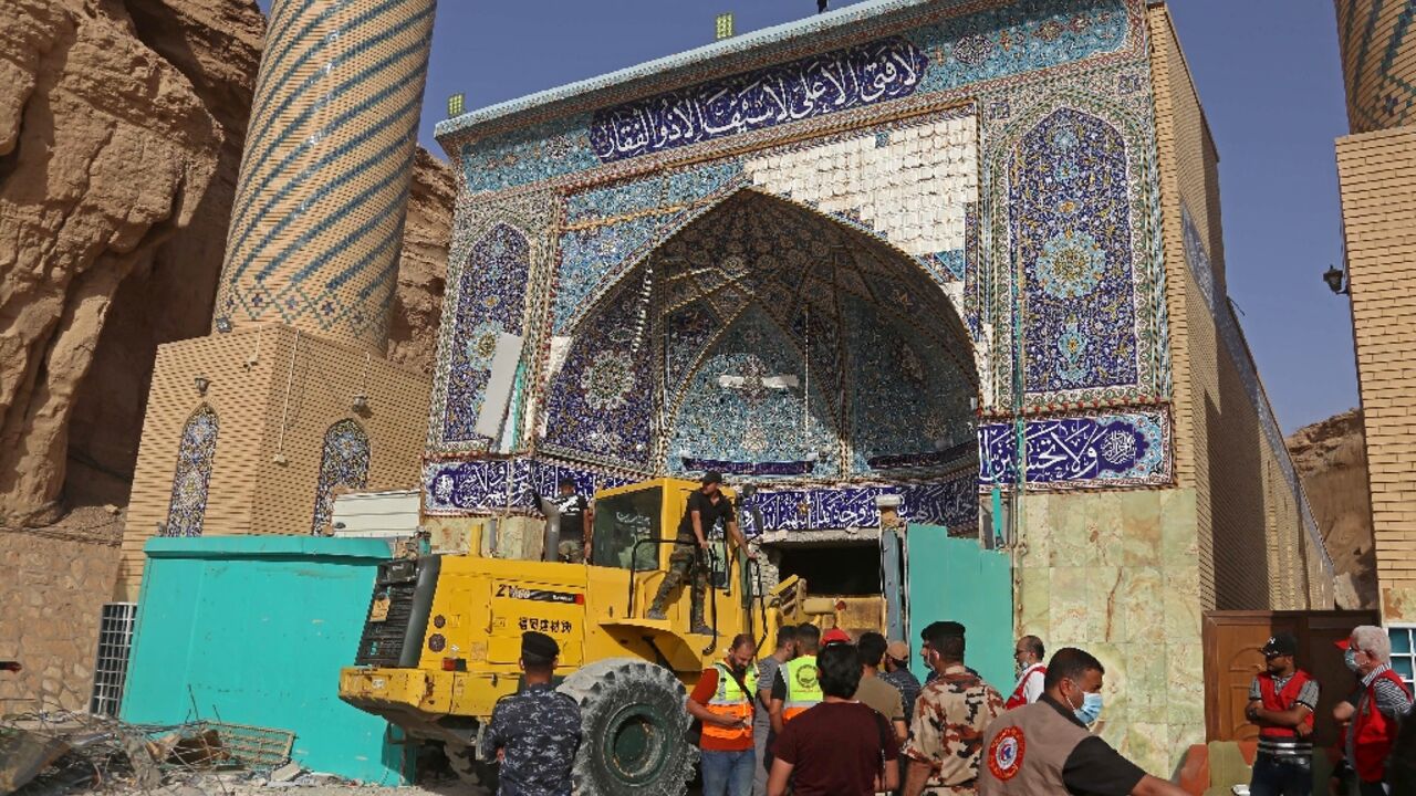 The stricken shrine is dedicated to Imam Ali, the son-in-law of the Prophet Mohammed, who according to Shiite tradition stopped there with his army on his way to a battle in AD 657