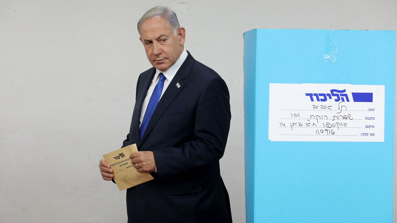 Israeli Likud party leader and former Prime Minister Benjamin Netanyahu.