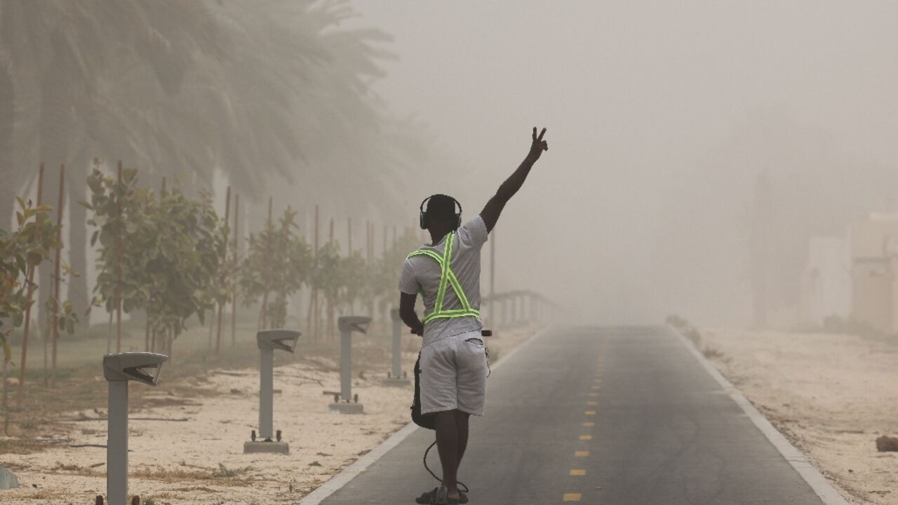 Visibility plunged as dust and sand storms hit Dubai on Sunday