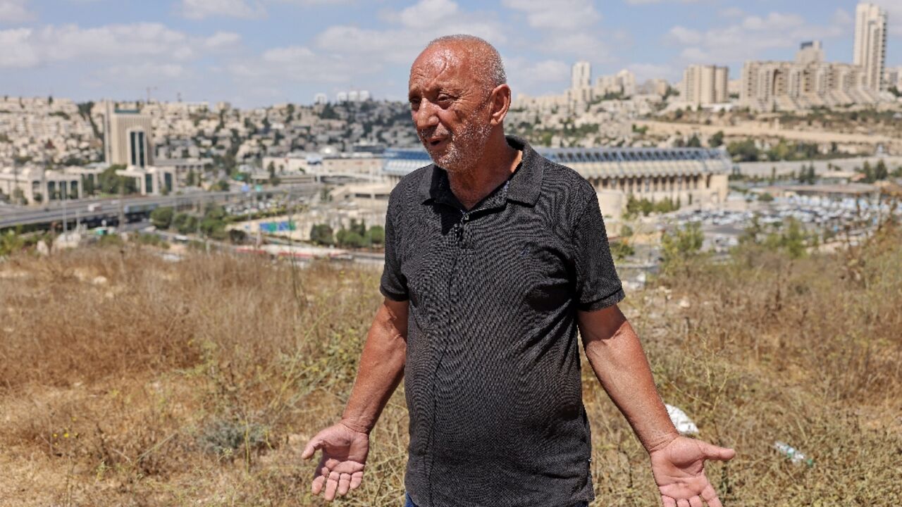 Farid Salman, a Palestinian resident of the Arab neighbourhood of Beit Safafa, worries about Israeli plans to build the new settlement of Givat Shaked nearby