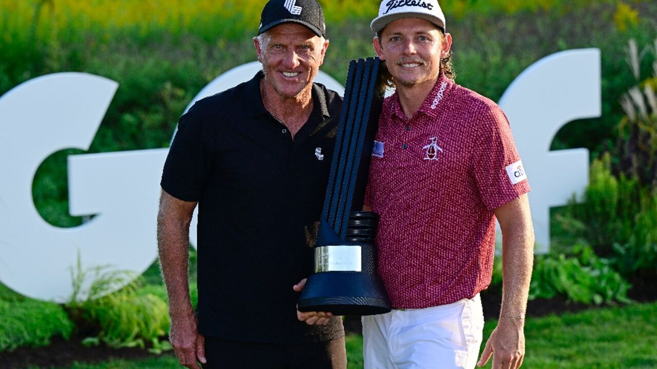 Australia's Cameron Smith (right) won the LIV Golf Invitational Chicago in September 2022