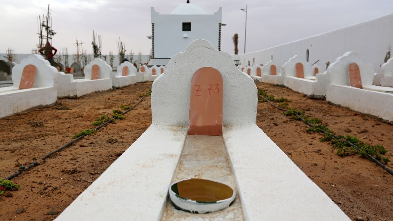 The "Garden of Africa" cemetery in southern Tunisia was built for migrants who drowned crossing the Mediterranean in the hope of a better life in Europe