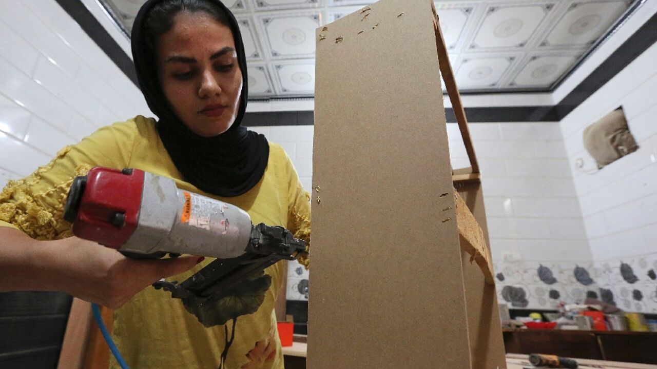 Nour Janabi has been making furniture for several years, and launched her business, Nour Carpentry, a few months ago