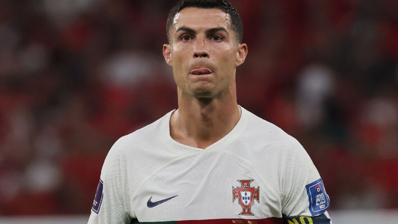 Saudi signing: Cristiano Ronaldo in action at the World Cup in Qatar