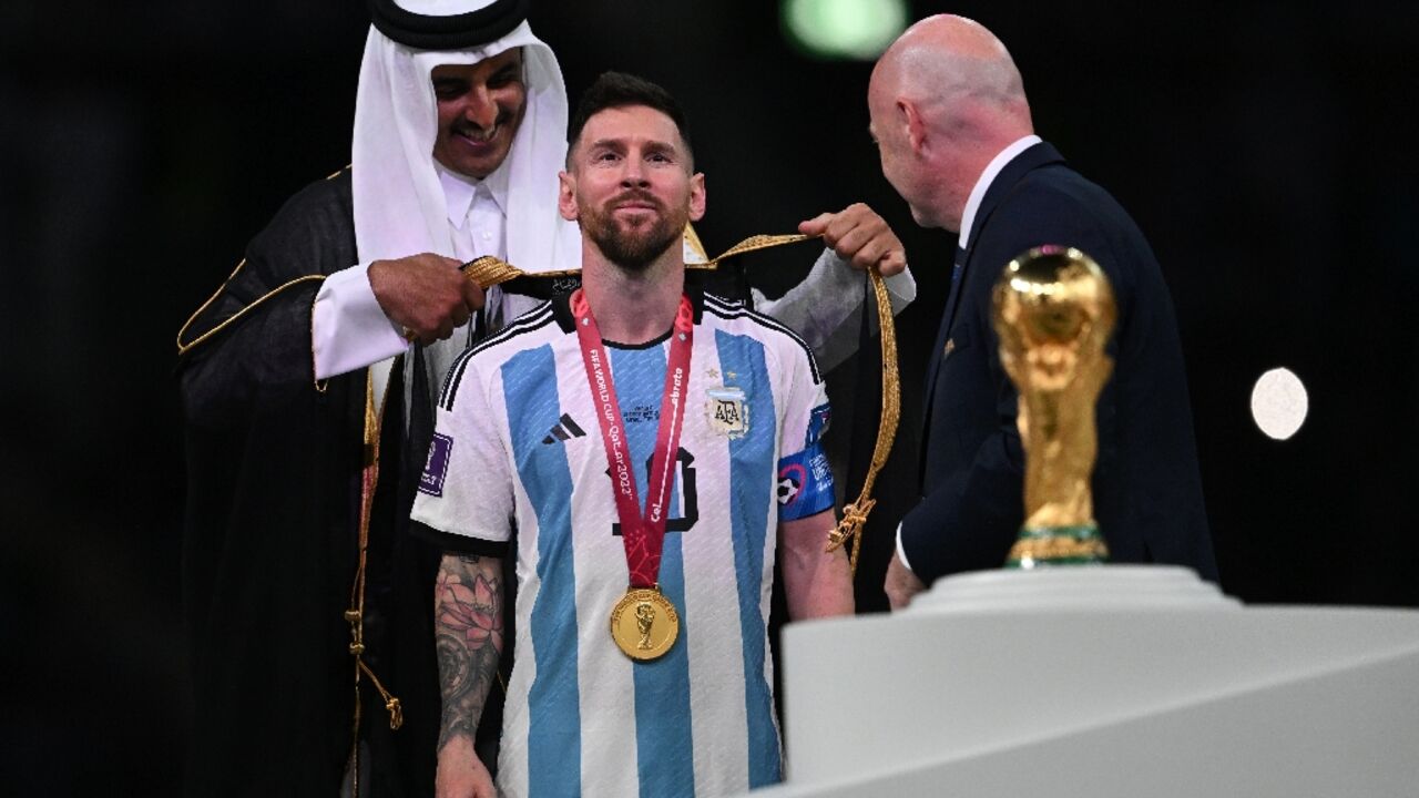 One of the final images from the World Cup was Qatar's emir putting a traditional Arab cloak over Argentina star Lionel Messi