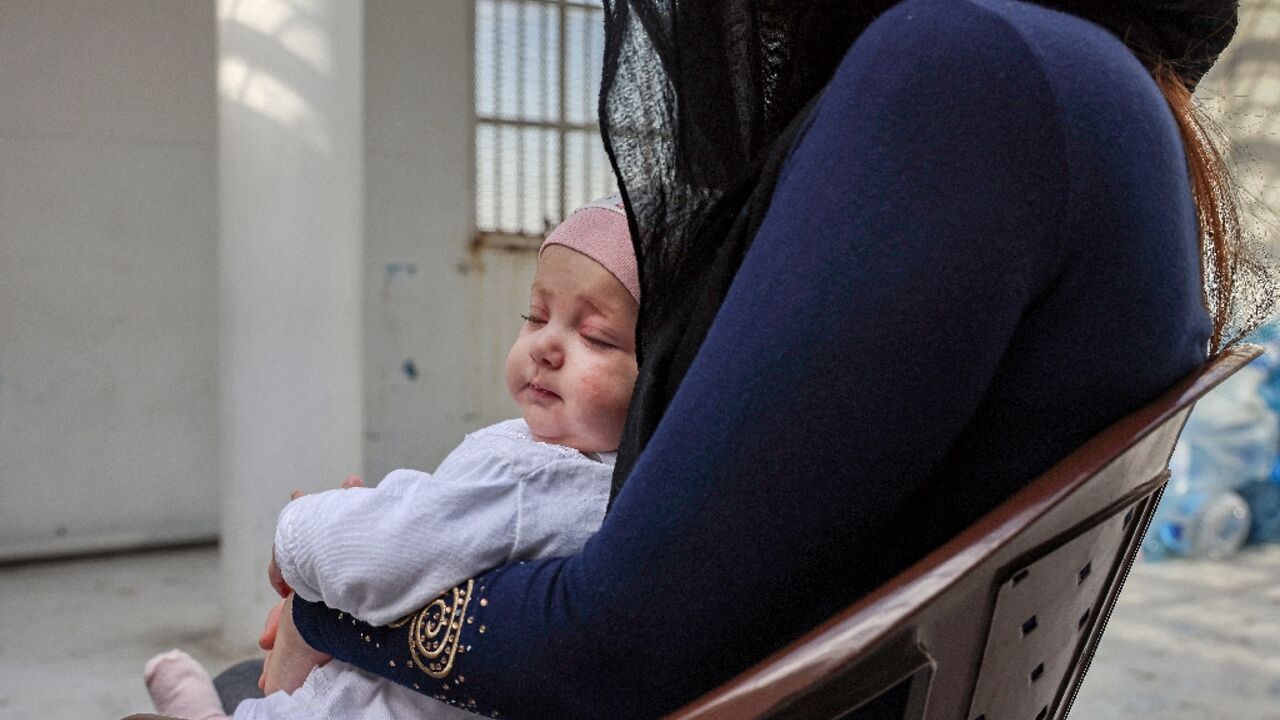 Nour said she and her daughter shared a cell at the Baabda women's prison with another 23 people, including two other babies