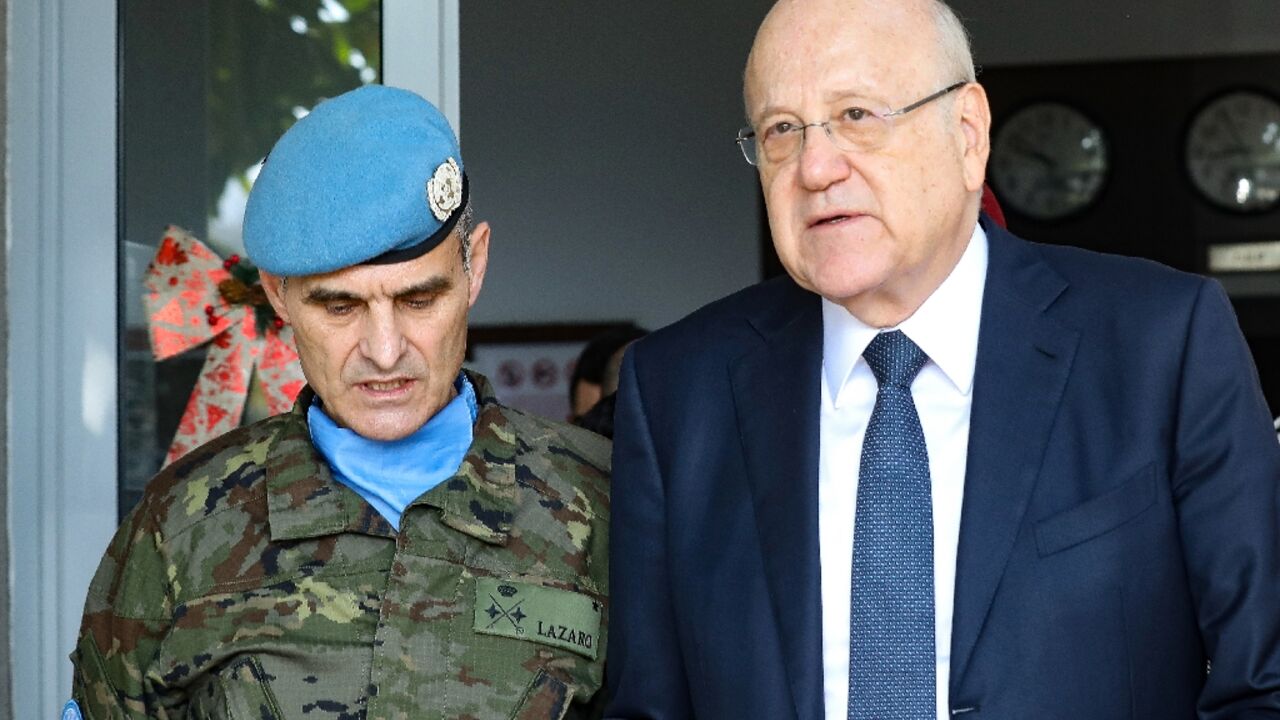 Lebanon's Najib Mikati visited the UNIFIL headquarters and vowed 'punishment' for the perpetrators of the attack