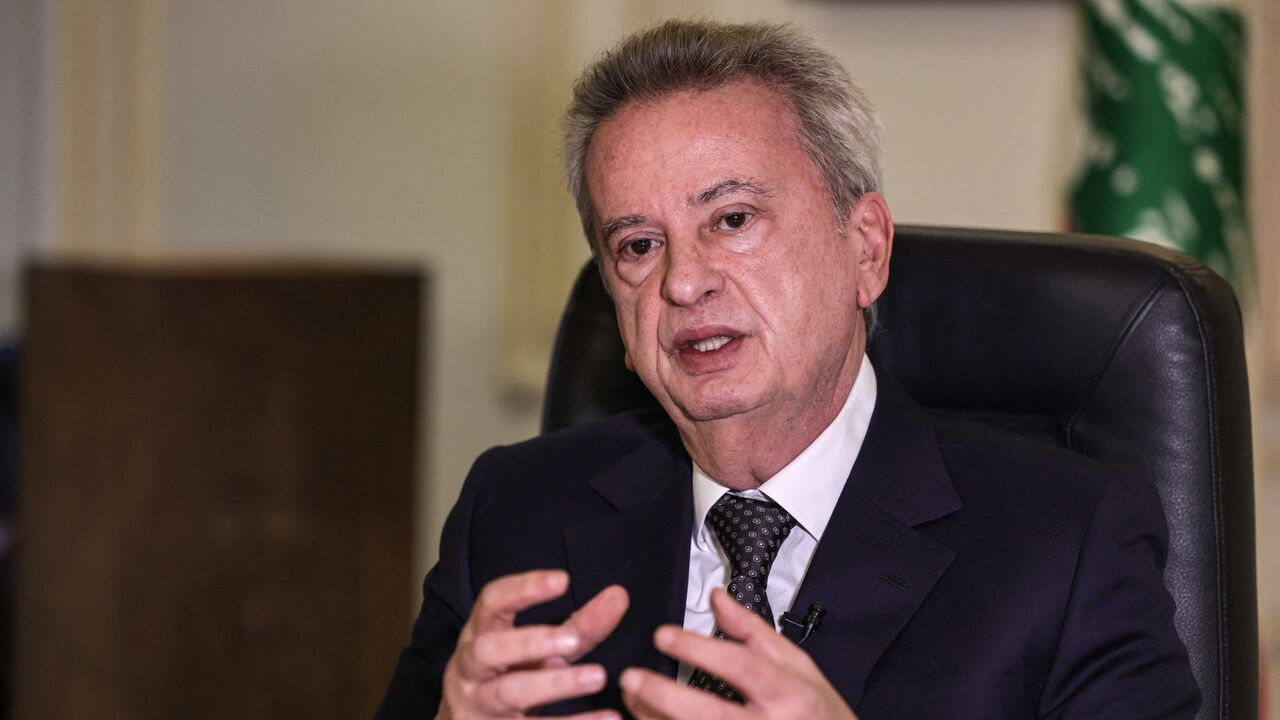 Lebanon's Central Bank Governor Riad Salameh gives an interview with AFP at his office in the capital Beirut on December 20, 2021.  (Photo by JOSEPH EID/AFP via Getty Images)