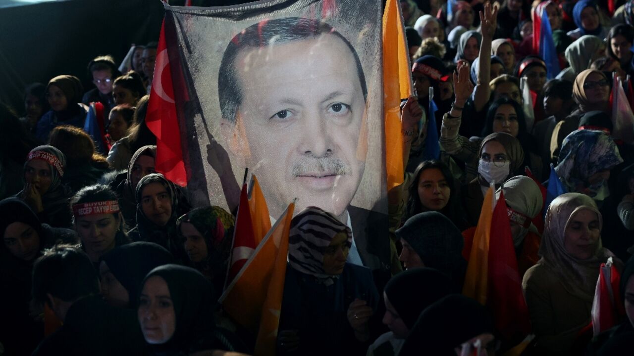 President Recep Tayyip Erdogan's supporters celebrated Sunday's result deep into the night