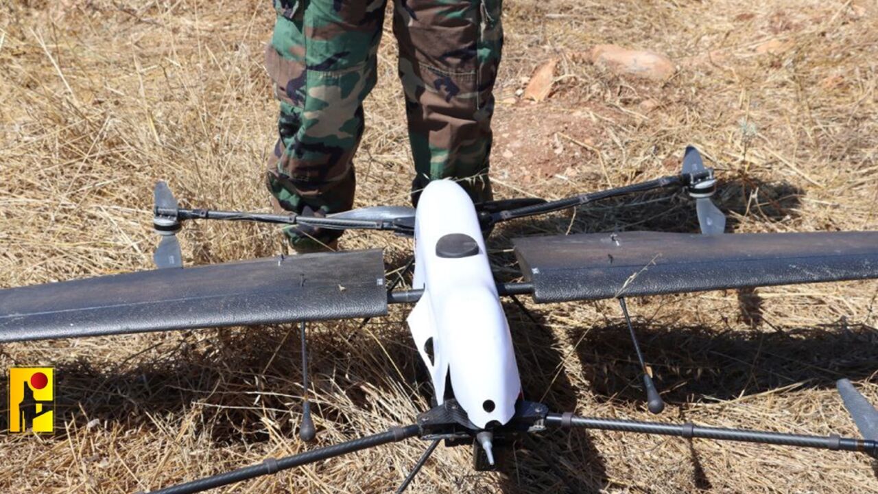 Hezbollah published a picture of what it said was an Israeli drone that it shot down after it entered Lebanese airspace