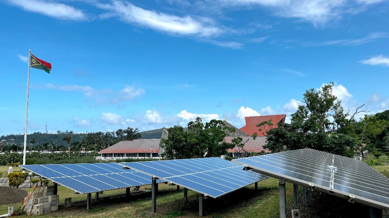 The UAE funded a solar farm next to Vanuatu's parliament