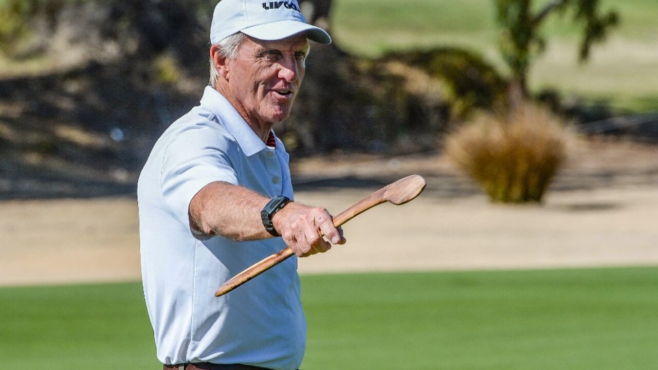 The PGA Tour pushed for the ouster of LIV Golf chief executive Greg Norman, pictured in Adelaide on April 21, 2023 