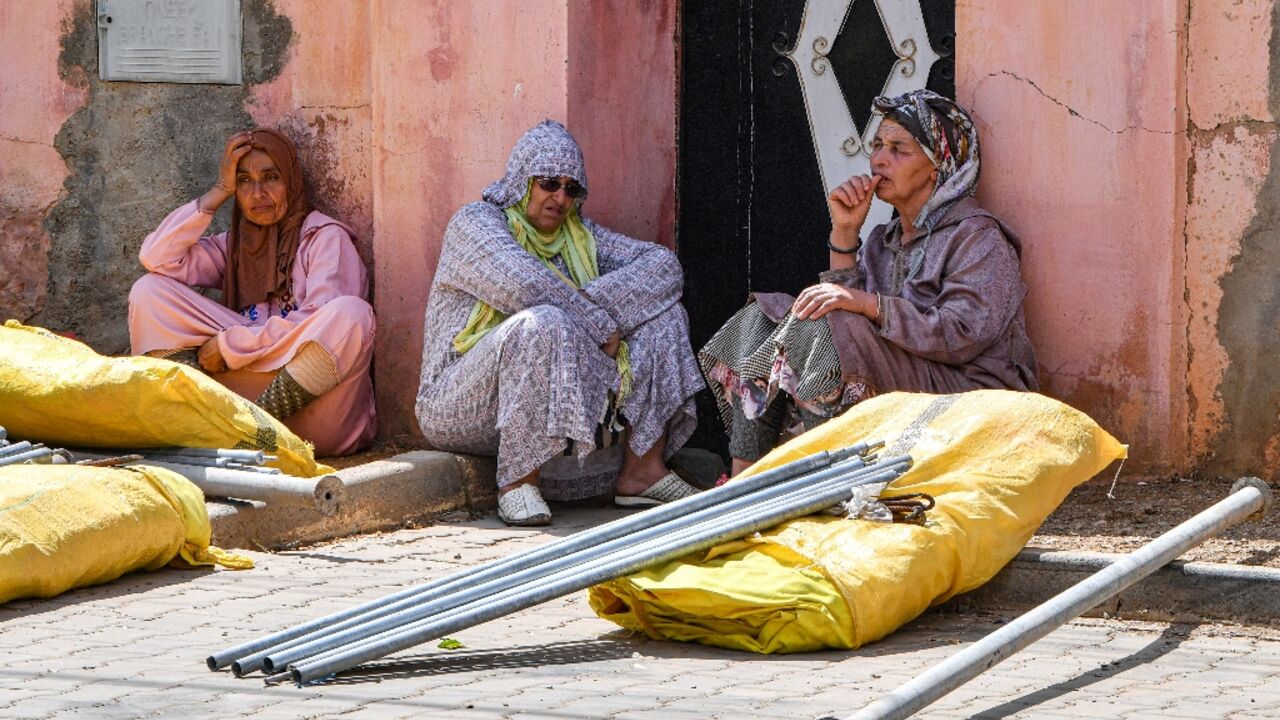 Morocco has handed out tents to survivors of its deadly quake