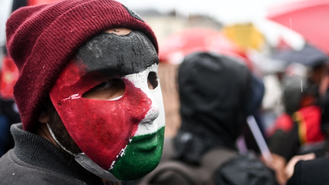 Demonstrations in France sparked by the Mideast situation have been peaceful so far